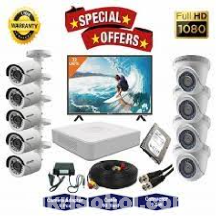 CTV Package Dahua 4-CH 4-Pcs Camera with 17
